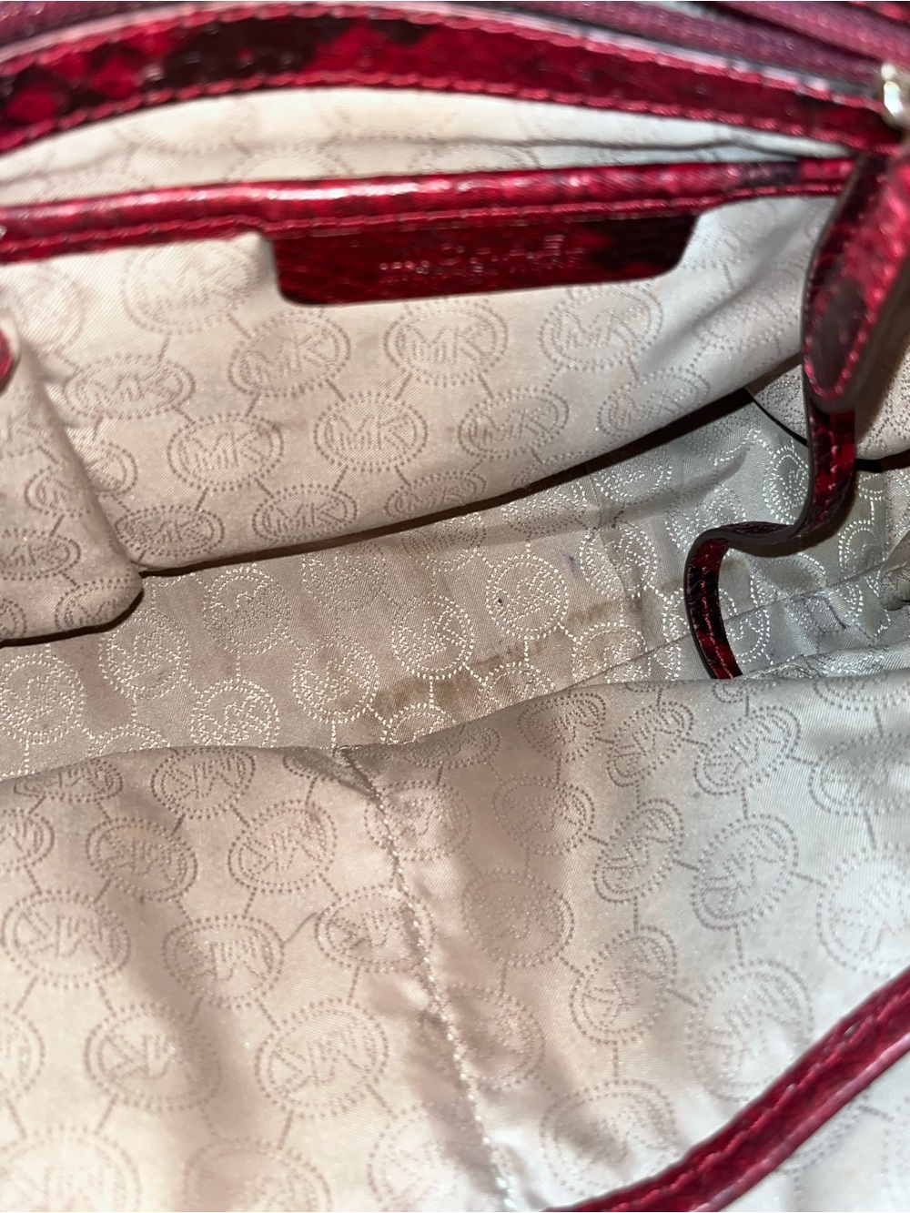 Michael Kors Anaconda large satchel tote - Picture 11 of 13